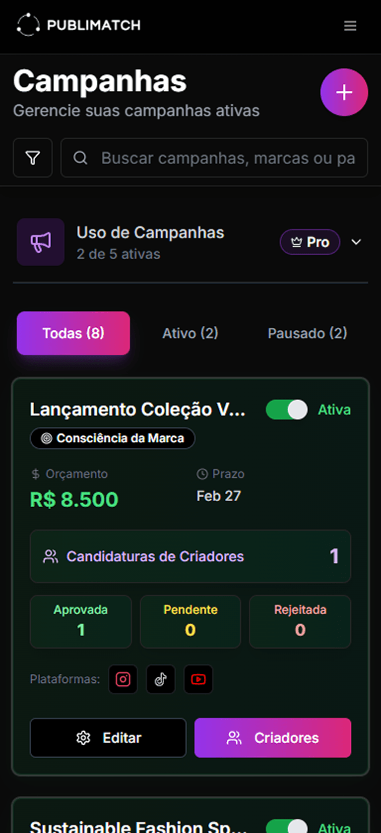 Análise de Candidatura