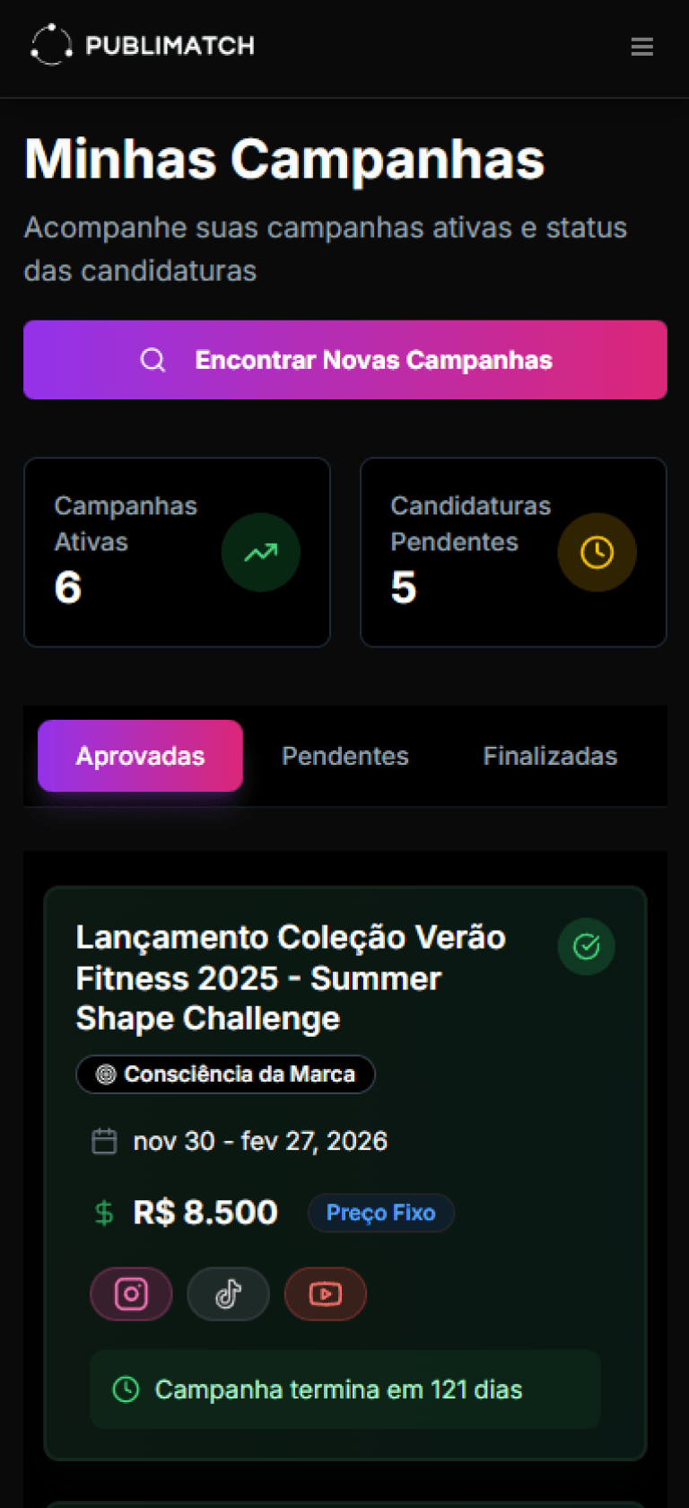 Detalhes da Campanha